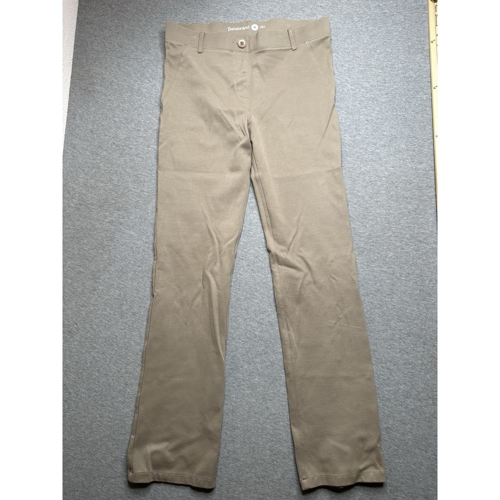 Betabrand MediumBeige‎ Khaki W0076-TKA Rayon Nylon Spandex Blend Meas 30 X 30
